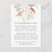 Pampas Grass Floral Tropical Wedding Begleitkarte (Vorderseite)