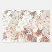 Pampas Grass Floral Tropischer Jungle Geschenkpapier Set (Vorderseite)