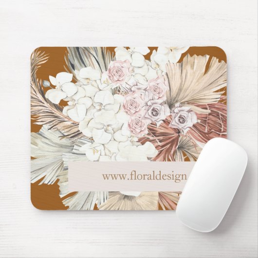 Pampas Grass Floral Tropischer Jungle Mousepad (Mit Mouse)