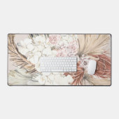 Pampas Grass Floral Tropischer Jungle Schreibtischunterlage (Tastatur & Maus)