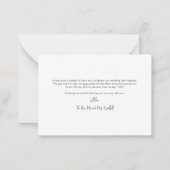 Pampas Grass Floral Wedding Danke Karte (Rückseite)