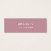 Pampas Grass Floral Wedding Registrierungskarte ei (Rückseite)