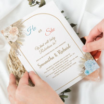 Pampas Grass Gender Reveal oder She Boho