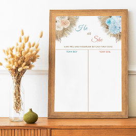 Pampas Grass Gender Reveal vermasselt Ihre Stimme Poster
