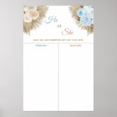 Pampas Grass Gender Reveal vermasselt Ihre Stimme Poster (Vorne)