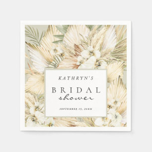 Pampas Grass Getrocknete Blume Boho Brautparty Nic Serviette
