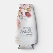 Pampas Grass getrocknete Palmen Terracotta Kinderd Flaschenkühler (Vorderseite)