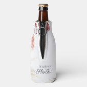 Pampas Grass getrocknete Palmen Terracotta Kinderd Flaschenkühler (Flasche Rückseite)