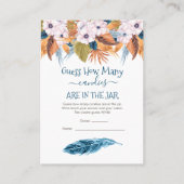 Pampas Grass Guess Candies im Jar Game Visitenkarte (Vorderseite)