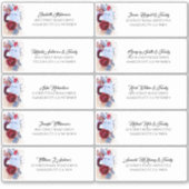 Pampas Grass Guest Names Address Labels (Vorderseite)