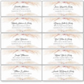 Pampas Grass Guest Names Address Labels (Vorderseite)