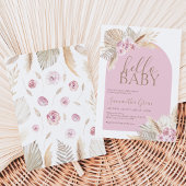 Pampas Grass Hello Baby Dusche Einladung