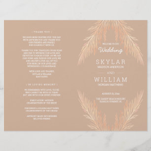 Pampas Grass Hochzeitfeier Botanisch geflochten