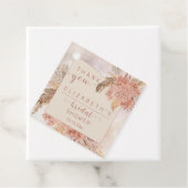 Pampas Grass | Hydrangeas Brautparty Vielen Dank Geschenkanhänger (Beispiel)