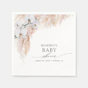 Pampas Grass Kinderdusche / Brautparty Tropical Serviette