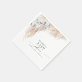 Pampas Grass Kinderdusche / Brautparty Tropical Serviette (Ecke)