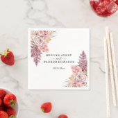 Pampas Grass Lila Hochzeit Serviette (Beispiel)