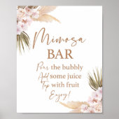 Pampas Grass Mimosa Bar Poster (Vorne)