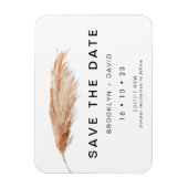 Pampas Grass Minimalistische Hochzeit retten das D Magnet (Vertikal)
