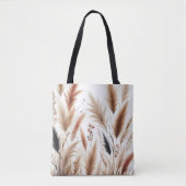 Pampas Grass Modern Boho Floral für Herbst & Herbs Tasche (Vorderseite)