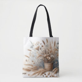 Pampas Grass Modern Boho Floral für Herbst & Herbs Tasche