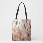 Pampas Grass Modern Boho Floral für Herbst & Herbs Tasche (Vorderseite)