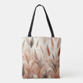 Pampas Grass Modern Boho Floral für Herbst & Herbs Tasche (Rückseite)