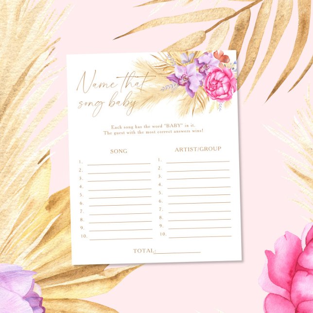 Pampas grass - Name dieses Lied Baby-Duschspiel (Von Creator hochgeladen)