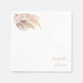 Pampas Grass Napkins Serviette (Vorderseite)