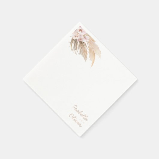 Pampas Grass Napkins Serviette (Ecke)