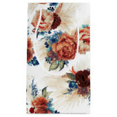 Pampas Grass Navy Blaue Terracotta Kleine Geschenktüte (Vorderseite)