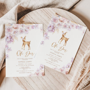 Pampas Grass Oh Reh Babydusche Einladung