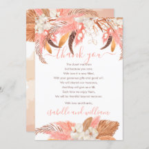 Pampas Grass Orchid Blooms Baby Dusche Vielen Dank