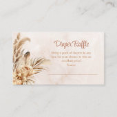 Pampas Grass Orchid Diaper Umschließkarte Begleitkarte (Vorderseite)