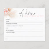 Pampas Grass Pink Advice Card (Vorderseite)