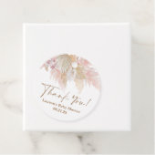 Pampas Grass Pink Babydusche Begrüßungstags Geschenkanhänger (Beispiel)