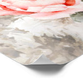 Pampas Grass Pink Blumenrosa Begrüßungszeichen Poster (Ecke)