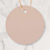 Pampas Grass Pink Brautparty Geschenkanhänger (Rückseite)