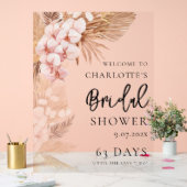 Pampas Grass Pink Brautparty Willkommen Acrylschild (Hochzeit)