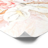 Pampas Grass Pink Brautparty Willkommen Poster (Ecke)