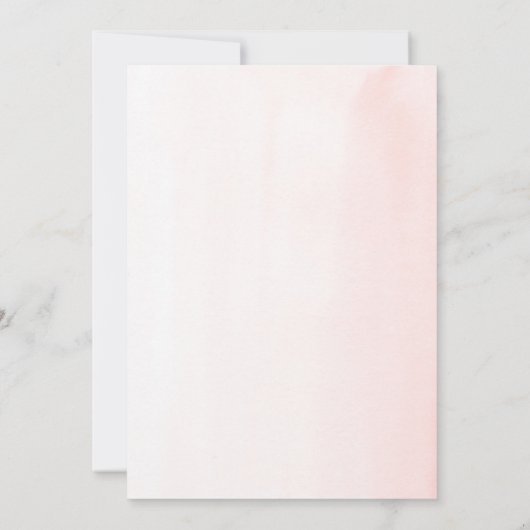 Pampas Grass Pink Floral Taufe Foto Einladung (Rückseite)