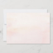 Pampas Grass Pink Hello Baby Girl Dusche Einladung (Rückseite)