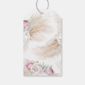 Pampas Grass Pink King Protea Wedding Vielen Dank Geschenkanhänger (Rückseite)