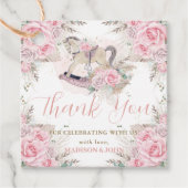 Pampas Grass Pink Rocking Horse Kinderdusche Geschenkanhänger (Vorderseite)