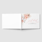 Pampas Grass Pink Wedding Gästebuch (Voll)