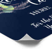 Pampas Grass Place Rezept Card Brautparty Poster (Ecke)