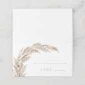 Pampas Grass  Platzkarte (Außenseite Aufgefaltet)