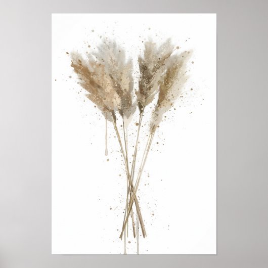 Pampas Grass Poster (Vorne)