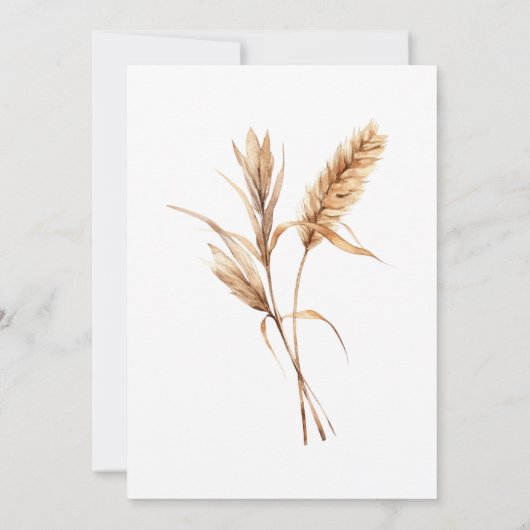 Pampas Grass Probe Dinner & Sunday Brunch Einladung (Rückseite)