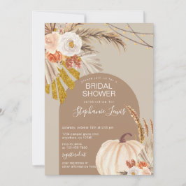 Pampas Grass Pumpkin Brautparty Einladung